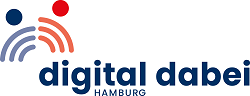 Das Logo des Projekts digital dabei für Digitalschulungen für ältere Menschen mit dem Albertinen Haus Hamburg