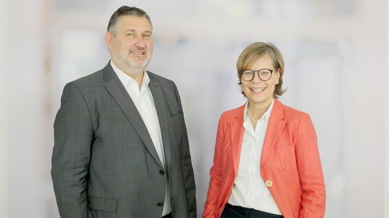 Kirsten Schmale und Olaf Buhr, Geschäftsführende von Hospital LogiServe