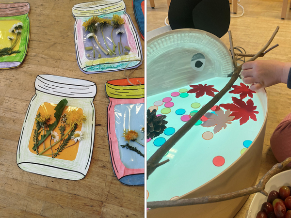 Bastelarbeiten mit gepressten Blumen sowie eine herbstliche Mitmach-Aktion mit Naturmaterialien beim Generationenfest „Neugierig in jedem Alter“ im Albertinen Haus. Bastelarbeiten mit gepressten Blumen sowie eine herbstliche Mitmach-Aktion mit Naturmaterialien beim Generationenfest „Neugierig in jedem Alter“ im Albertinen Haus.